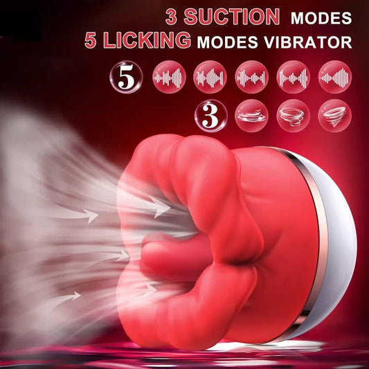 ViveKisser Big Mouth Licking Sucking Vibrator for Clitoral Stimulation