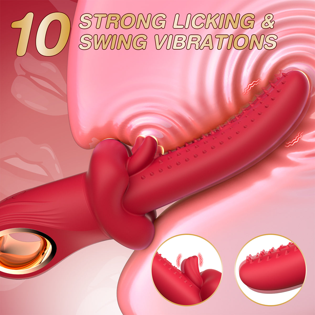 vivevibe CrimsonBarb Tongue Licking Vibrator