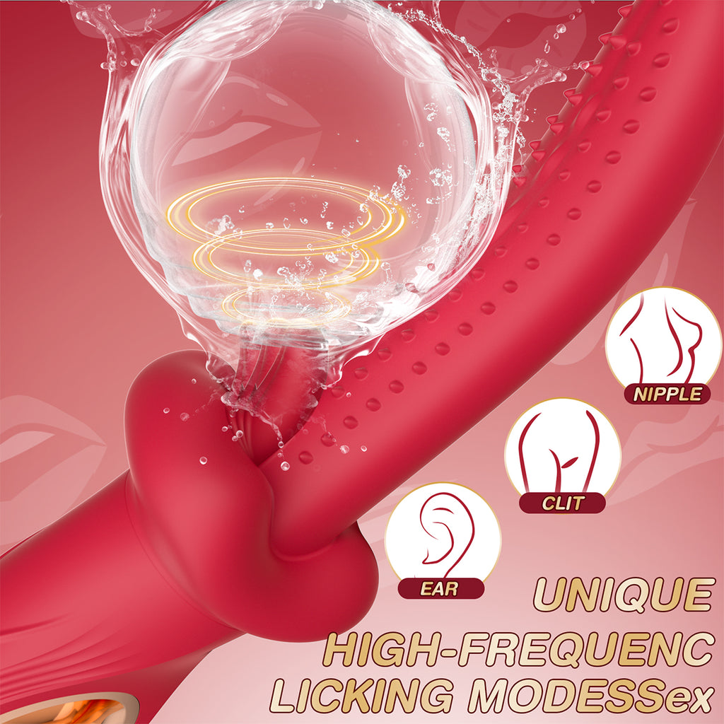 vivevibe CrimsonBarb Tongue Licking Vibrator