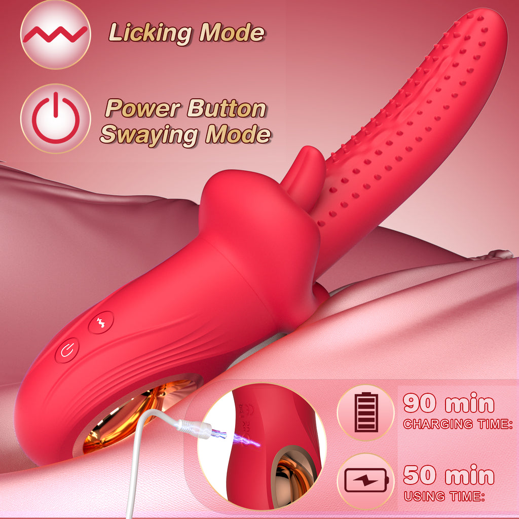 vivevibe CrimsonBarb Tongue Licking Vibrator