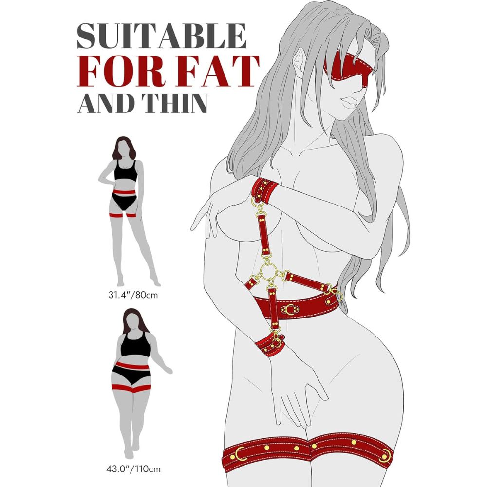 VivevibeCrimsonRestraintBondage System 6set