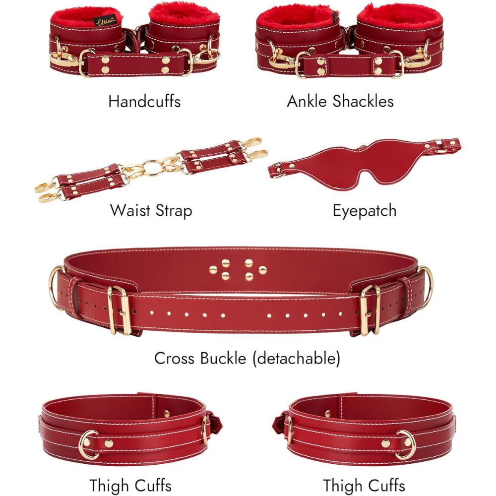 VivevibeCrimsonRestraintBondage System 6set