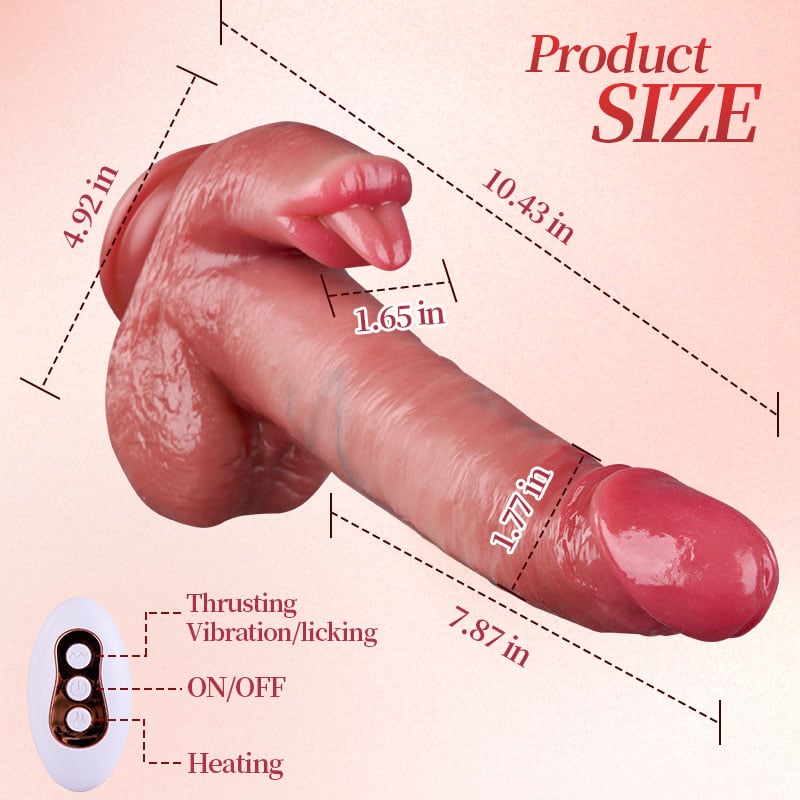  ViveVibe RealisticJourney 10.43 IN Thrusting Dildo Vibrator