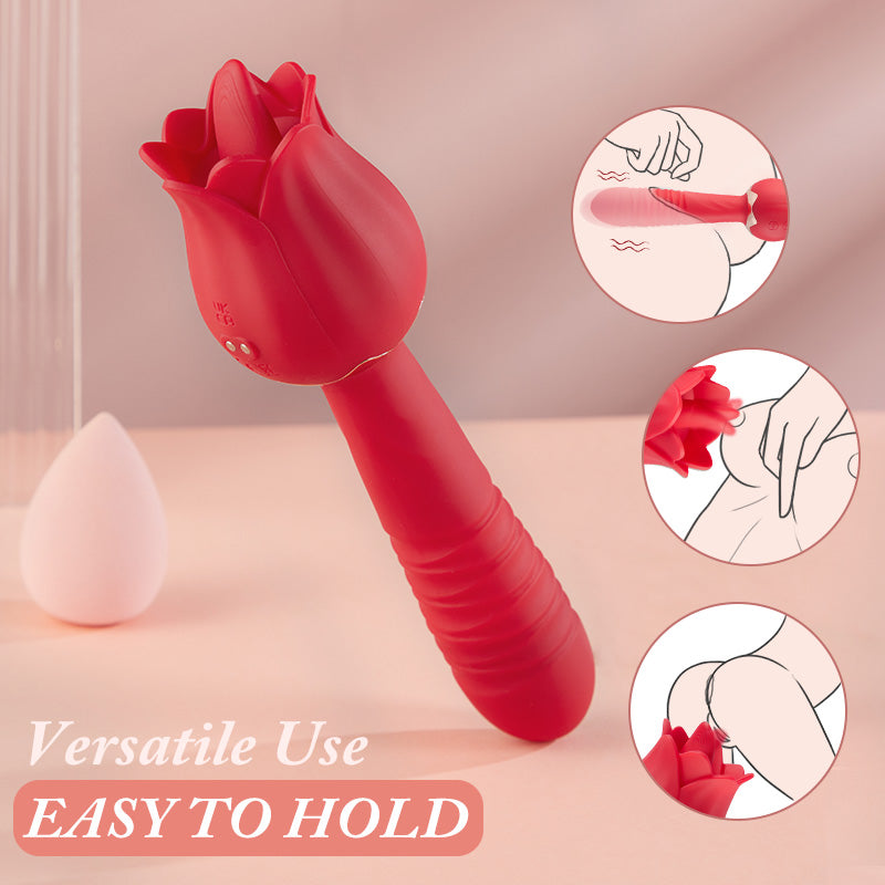 ViveFlowers Rose Vibrator for Discreet Clitoral Pleasure