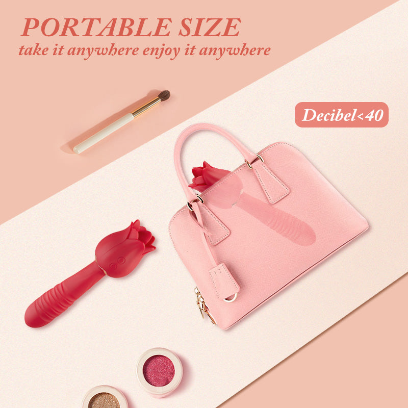 ViveFlowers Rose Vibrator for Discreet Clitoral Pleasure