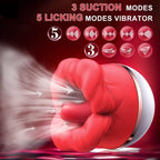 ViveKisser Big Mouth Licking Sucking Vibrator for Clitoral Stimulation