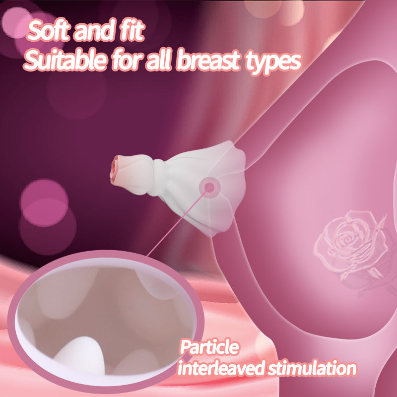 VivevibeWhiteRoseNippleClampVibrator