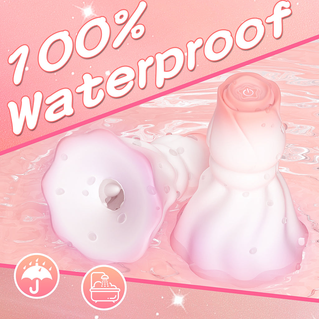 VivevibeWhiteRoseNippleClampVibrator