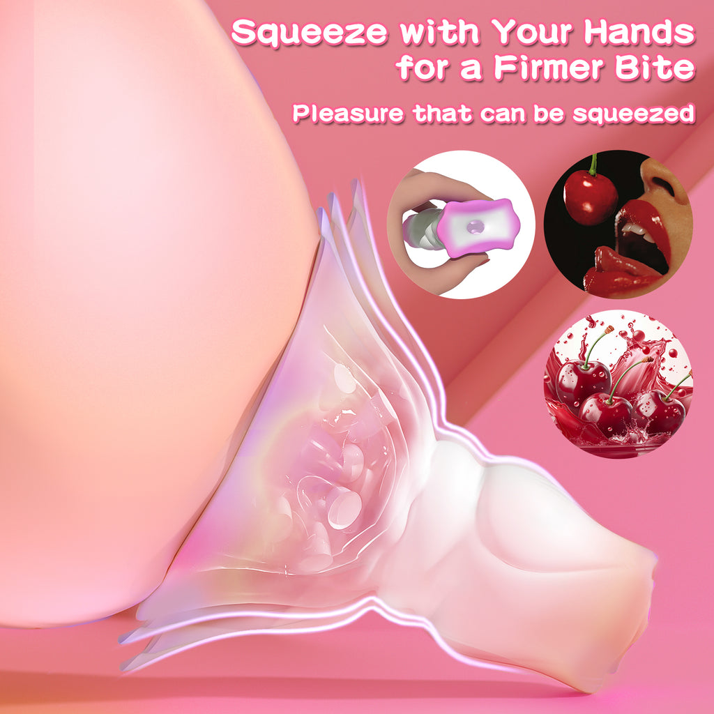 VivevibeWhiteRoseNippleClampVibrator